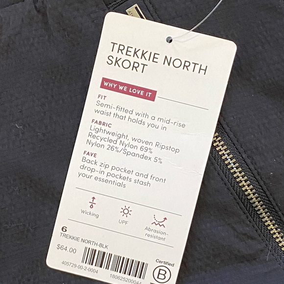 Athleta Trekkie North Skort - Black - Picture 2 of 12